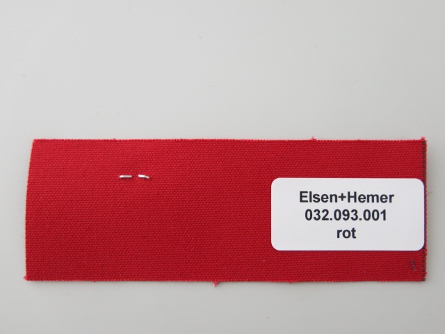 Segeltuch, rot imprägniert