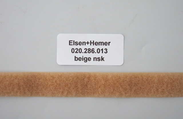 Flauschband, beige 20 mm