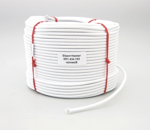 Gummiseil weiss 6 mm