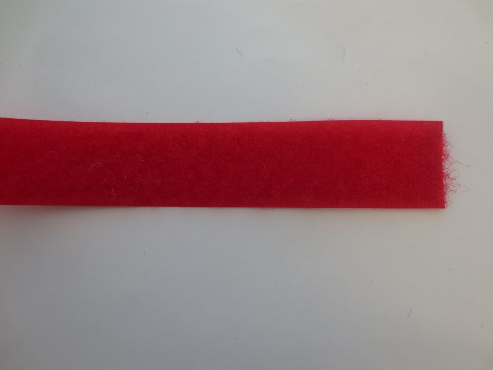 Flauschband rot 25 mm NSK