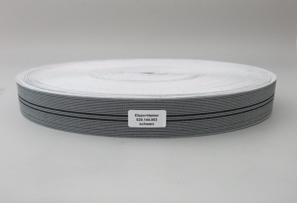 Elastischer Sitzgurt, schwarz