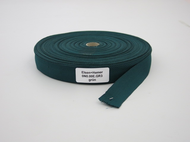 Einfassband Textil grün 32mm