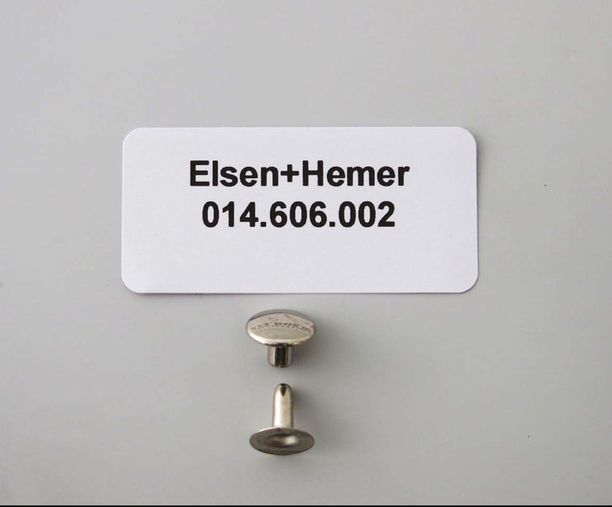 Hohlnieten,Messing vernickelt