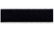 Flauschband schwarz 25 mm