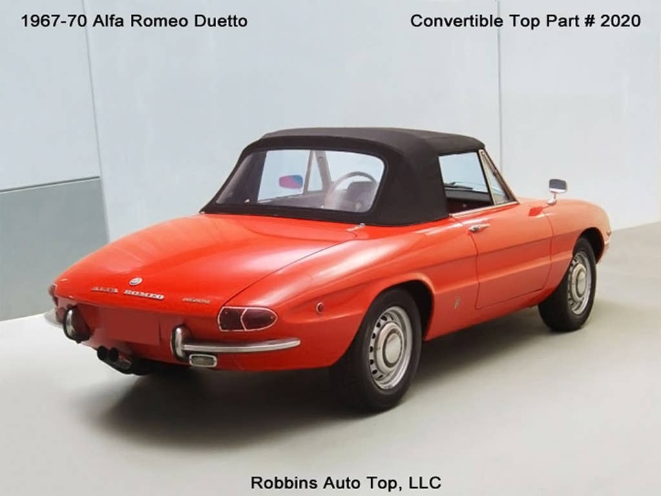 Alfa Duetto Spider PVC schwarz Bj: 67-70