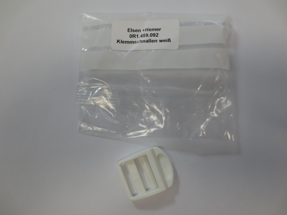 Klemmschnallen weiß