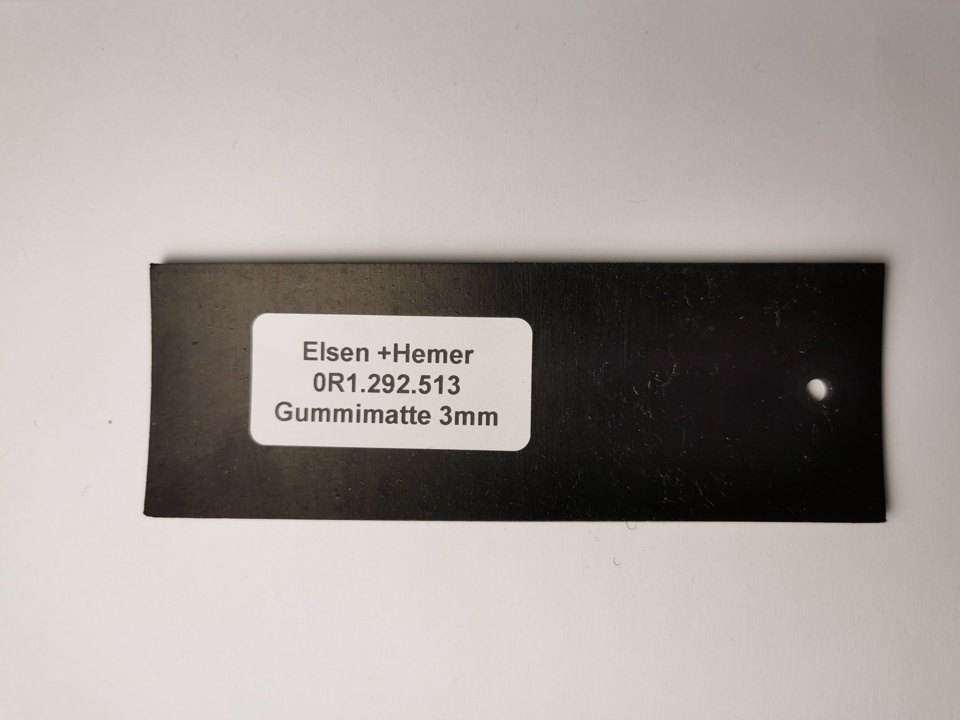 Gummimatte glatt 3 mm