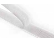 Flauschband weiss 25 mm