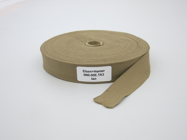 Einfassband Textil tan 32mm