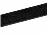 Flauschband, schwarz 20 mm SK