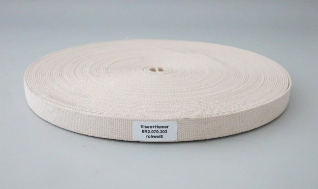 Baumwollband rohweiss