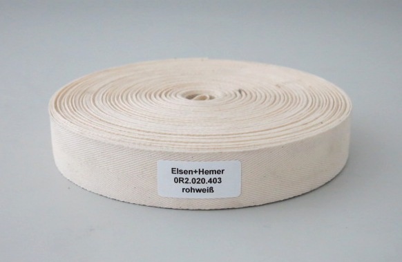 Baumwollband rohweiss