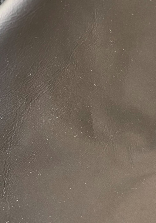 Leder Nappa schw. gespalten