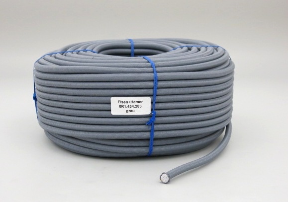 Gummiseil grau 10 mm