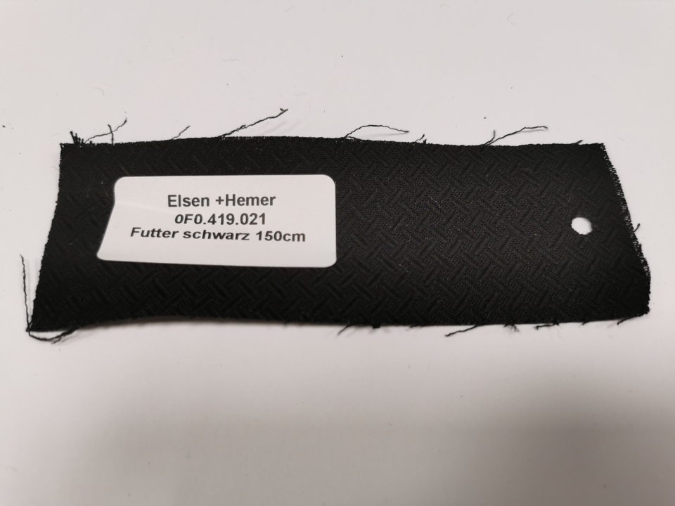 Futter schwarz 162 cm