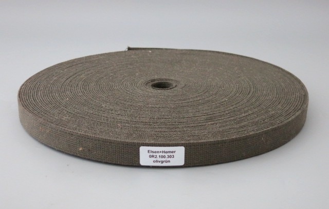 Baumwollband oliv
