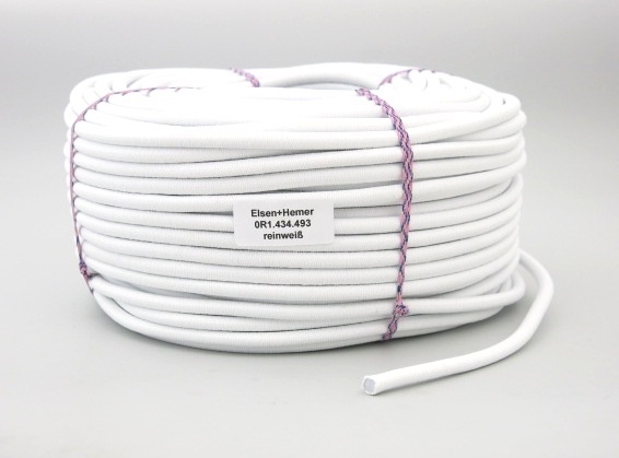 Gummiseil weiss 9 mm