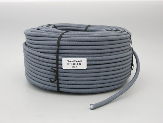 Gummiseil grau 9 mm